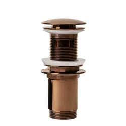 Piletta click-clack universale 11h cm in ottone oro rosa lucido