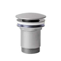 Piletta click-clack universale 8,5h cm in ottone grigio opaco