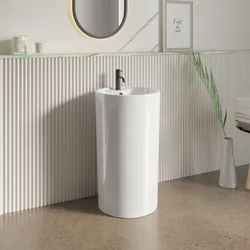 Lavabo freestanding 46x87 h cm bianco lucido - Frost