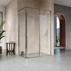 Box doccia 90X120 cm scorrevole vetro anticalcare trasparente e profilo Acciaio inox 200h - Altair