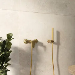 Set esterno doccia e doccino oro spazzolato – Lir