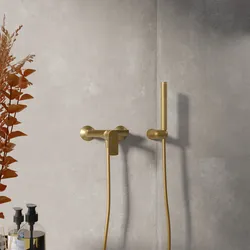 Set esterno doccia e doccino oro spazzolato – Fluid