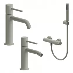 Set miscelatore lavabo e bidet con esterno doccia fango – Oasis