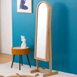 Specchio contenitore 145 h cm inclinabile in legno naturale - Samantha
