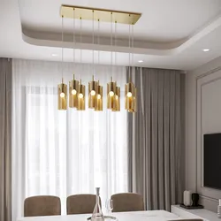 Lampada sospesa 90x150 h cm in metallo oro con diffusore in vetro ambra
