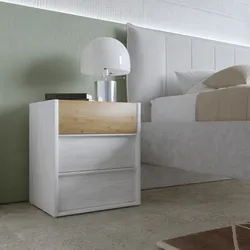 Set 2 comodini 51x57h cm con 3 cassetti soft close neve e cadiz - Eldon