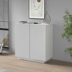 Mobile multiuso 80x86h cm bianco opaco con 2 ante - Canadian
