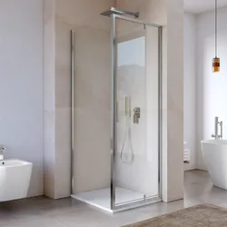 Box doccia 70x80 cm battente vetro trasparente e profilo cromo 195h - Glide