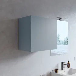 Pensile bagno 55x50 h cm con anta reversibile carta da zucchero - Plain