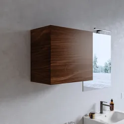 Pensile bagno 55x50 h cm con anta reversibile rovere deciso - Plain
