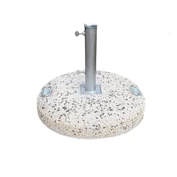 Base in graniglia con maniglie da 75 kg per ombrellone palo centrale 6 cm