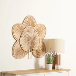 Decorazione da parete 70h cm in bambù a forma di palma