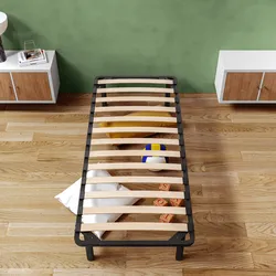 Rete a doghe per letto singolo 90x190 cm con piedini