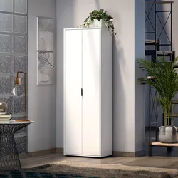 Scarpiera alta 73x180h cm con 2 ante bianco lucido - Jonas