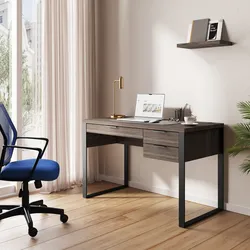 Scrivania 120x60 cm in legno noce waldorf con porta usb e cassetti - Belvedere
