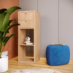 Libreria modulare 39x108h cm rovere con 2 cassetti - Tactik
