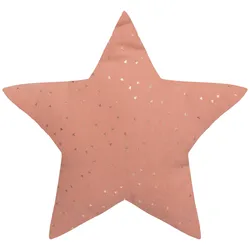 Cuscino 40x40 cm in cotone a forma di stella rosa - Kids