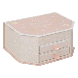 Portagioie 10h cm rosa con specchio e 2 cassetti - Kids