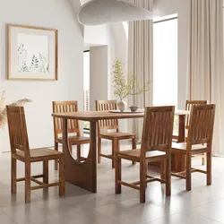 Tavolo da pranzo 180x90 cm in legno di acacia miele - Hugel