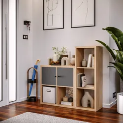 Mobile ingresso reversibile 112x108h cm rovere con 2 ante antracite - Tactik
