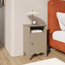 Comodino 43x66h cm tortora con 1 anta - Jasi