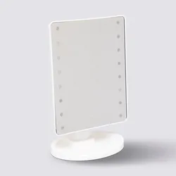 Specchio LED da trucco 28h cm con portaoggetti