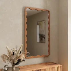 Specchio da parete 70x120h cm con cornice noce - Sanex