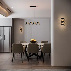 Set lampada da soffitto 80 cm e 2 applique a luce calda in alluminio nero e interno oro