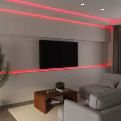 Rotolo strip LED 5 m luce multicolore con bluetooth e rivestimento in silicone - Frimer