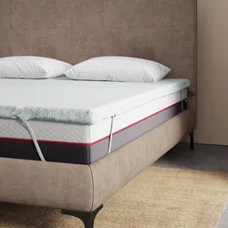 Topper per materasso matrimoniale 160x200 cm sfoderabile in Elastic Foam h 5,5 cm - Glamis