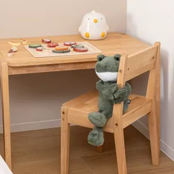 Peluche a forma di rana 35h cm in velluto verde scuro - Kids