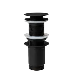 Piletta click-clack universale 11 h cm e tappo slim nero opaco