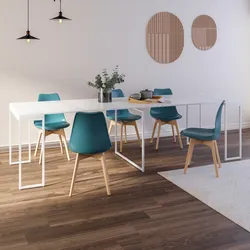 Tavolo consolle allungabile 50-275x90 cm in metallo e legno bianco - Breeze