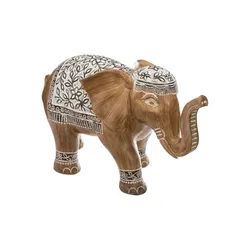 Figura decorativa 12h cm a forma di elefante in pietra