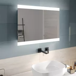 Specchio led 60x80 cm luce fredda reversibile con interruttore - Strip