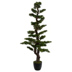 Pianta artificiale di bonsai 150h cm in vaso nero