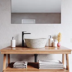 Lavabo d'appoggio 40x15h cm bianco in battuto di terrazzo dalmazia - Marks