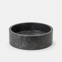 Lavabo da appoggio 40x13h cm in marmo grigio - Artizan