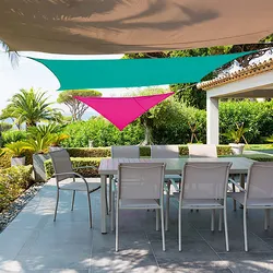 Vela ombreggiante rettangolare 4x3 m in poliestere verde acqua 180 gr - Solaris