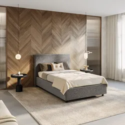 Letto una piazza e mezza contenitore 120x190 cm in tessuto ciniglia grigio sfoderabile - Hatfield