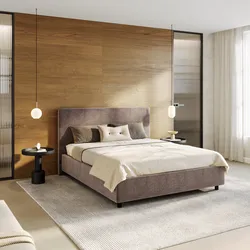 Letto matrimoniale contenitore 160x190 cm in tessuto effetto maglia tortora sfoderabile - Hatfield