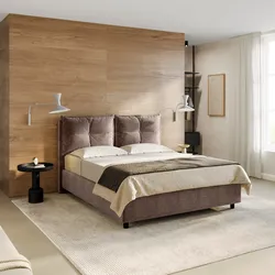Letto matrimoniale contenitore 160x190 cm in tessuto effetto maglia tortora sfoderabile - Priory