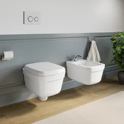 Sanitari sospesi in ceramica con sedile copriwc SoftClose - Evolution