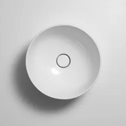Lavabo d'appoggio 40x25 h cm bianco - Balloon di Simas