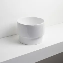 Lavabo d'appoggio o incasso Ø 33 cm bianco - Pomo di Simas