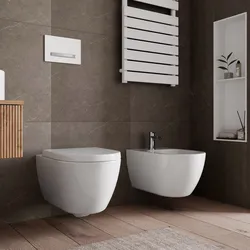 Sanitari sospesi in ceramica con sedile avvolgente soft-close - Hottis Evo