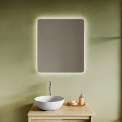 Specchio da bagno led 70x80 cm retroilluminato  - Impetra