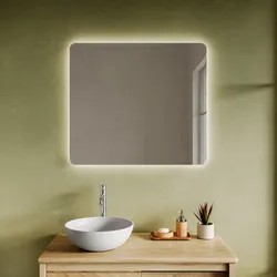 Specchio da bagno led 90x80 cm retroilluminato  - Impetra