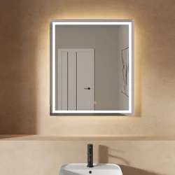 Specchio Da Bagno Illuminato A LED 80x50 Cm Specchio Da Parete Moderno Da Luce Bianco Touch Control E Ip44 Impermeabile Risparmio Energetico 80685919
