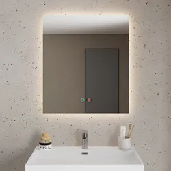 Specchio da bagno led  70x80 cm con antiappannate e retroilluminato - Mats